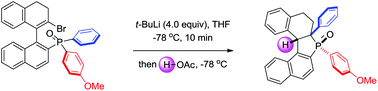 Graphical abstract: Synthesis of 2,3-dihydro-1H-phosphindole-1-oxides via the t-BuLi-mediated rearrangement of vinyl bromides and phosphine oxides