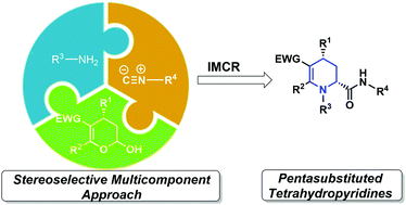 Graphical abstract: A stereoselective sequential organocascade and multicomponent approach for the preparation of tetrahydropyridines and chimeric derivatives