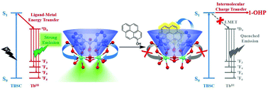 Graphical abstract: Sensitive and selective urinary 1-hydroxypyrene detection by dinuclear terbium-sulfonylcalixarene complex