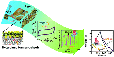 Graphical abstract: Photo-responsive heterojunction nanosheets of reduced graphene oxide for photo-detective flexible energy devices