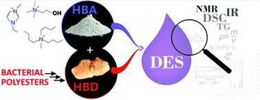 Graphical abstract: Polyhydroxyalkanoate-derived hydrogen-bond donors for the synthesis of new deep eutectic solvents