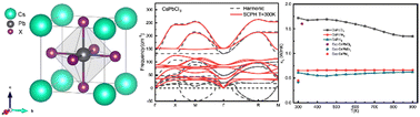 Graphical abstract: Anharmonic phonon renormalization and thermoelectric properties of CsPbX3 (X = Cl, Br, and I): first-principles calculations