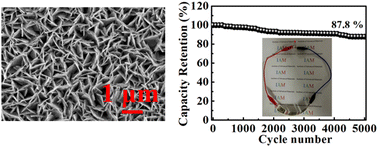Graphical abstract: Electrodeposition of ultrathin NiBDC lamellar arrays as a novel binder-free electrode for flexible all-solid-state supercapacitors