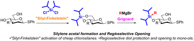 Graphical abstract: Silylene acetals from cheap reagents: synthesis and regioselective opening