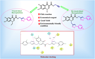 Graphical abstract: 1,2,3-Triazole-tethered fluoroquinolone analogues with antibacterial potential: synthesis and in vitro cytotoxicity investigations