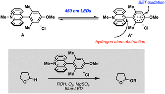Graphical abstract: Metal-free photocatalytic oxidative coupling of cyclic ethers and alcohols