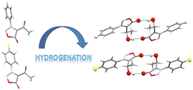 Graphical abstract: H/F replacement in secondary alcohols of sydnones as examples of isostructural OH⋯O [[double bond, length as m-dash]] C hydrogen bonded dimer structures