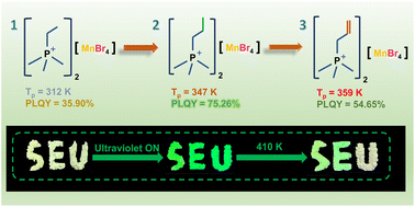 Graphical abstract: Tuning phase transition and fluorescence quenching in 0D organic–inorganic hybrid materials by precise organic cation modification
