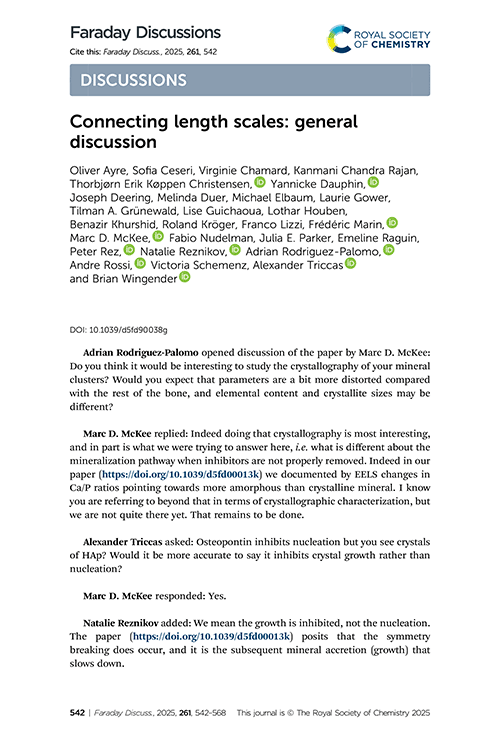 Connecting length scales: general discussion
