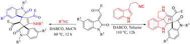 Graphical abstract: Efficient construction of spirocyclopentane-1,3-dioxindoles via an annulation reaction of isocyanides and 3-methyleneoxindoles