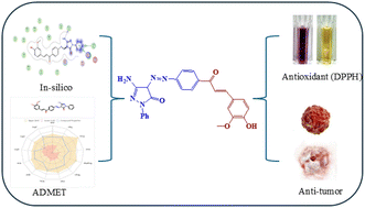 Graphical abstract: Synthesis, molecular docking, and biological investigations of new pyrazolone chalcones