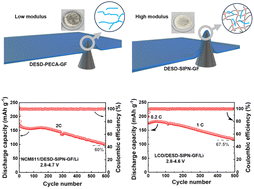 Graphical abstract: A deep eutectic solvent-based semi-interpenetrating polymer electrolyte for high-voltage stable lithium-metal batteries