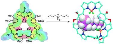 Graphical abstract: Cation recognition and pseudorotaxane formation of tris-dipyrrin BF2 macrocycles