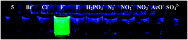 Graphical abstract: A fluorescent probe for rapid aqueous fluoride detection and cell imaging