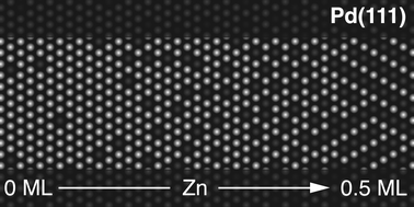 Graphical abstract: Surface structure of Pd(111) with less than half a monolayer of Zn