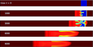 Graphical abstract: Combined influences of viscous fingering and solvent effect on the distribution of adsorbed solutes in porous media