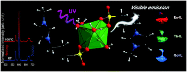 Graphical abstract: Thermoreversible luminescent ionogels with white light emission: an experimental and theoretical approach