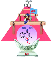 Graphical abstract: Long wavelength AIEgen of quinoline-malononitrile