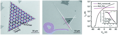 Graphical abstract: Self-scrolling MoS2 metallic wires