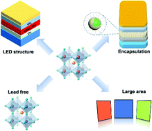 Graphical abstract: Recent advances and perspectives on light emitting diodes fabricated from halide metal perovskite nanocrystals