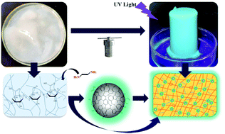 Graphical abstract: Facile one-pot synthesis of self-assembled nitrogen-doped carbon dots/cellulose nanofibril hydrogel with enhanced fluorescence and mechanical properties