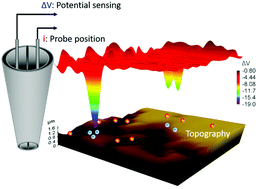 Graphical abstract: Simultaneous mapping of nanoscale topography and surface potential of charged surfaces by scanning ion conductance microscopy