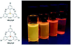 Graphical abstract: Mixed-halide triphenyl methyl radicals for site-selective functionalization and polymerization