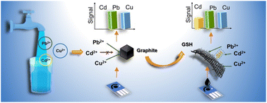 Graphical abstract: Metal-free cysteamine-functionalized graphene alleviates mutual interferences in heavy metal electrochemical detection