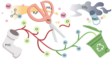 Graphical abstract: Controlling selectivity for dechlorination of poly(vinyl chloride) with (xantphos)RhCl