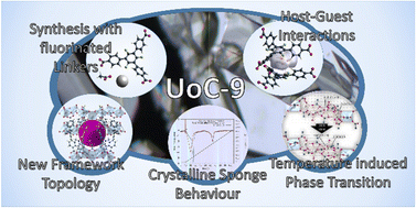 Graphical abstract: Fluorinated linkers enable the synthesis of flexible MOFs with 1D alkaline earth SBUs and a temperature-induced phase transition