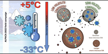 Graphical abstract: In situ measurements of gas–particle partitioning of organic compounds in Fairbanks