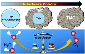 Graphical abstract: The oxygen evolution reaction enabled by transition metal phosphide and chalcogenide pre-catalysts with dynamic changes