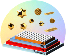 Graphical abstract: Gold nanostructures/quantum dots for the enhanced efficiency of organic solar cells