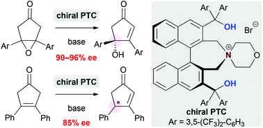 Graphical abstract: Phase-transfer-catalyzed asymmetric desymmetrizations of cyclopentanones