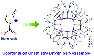 Graphical abstract: Chiral biomolecule based dodecanuclear dysprosium(iii)–copper(ii) clusters: structural analyses and magnetic properties