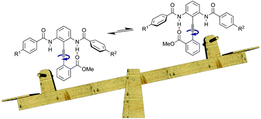 Graphical abstract: Unpicking the determinants of amide NH⋯O [[double bond, length as m-dash]] C hydrogen bond strength with diphenylacetylene molecular balances