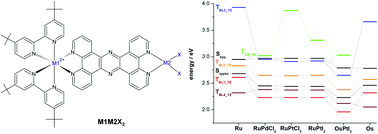 Graphical abstract: Excited state properties of a series of molecular photocatalysts investigated by time dependent density functional theory