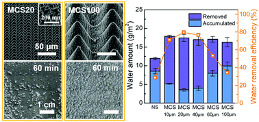 Graphical abstract: Rationally designed surface microstructural features for enhanced droplet jumping and anti-frosting performance