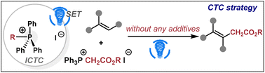 Graphical abstract: Charge transfer complex enabled photoreduction of Wittig phosphonium salts