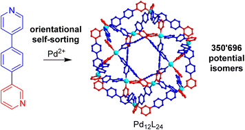 Graphical abstract: Orientational self-sorting in cuboctahedral Pd cages