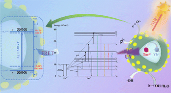 Graphical abstract: Improving the broadband photocatalytic performance of TiO2 through a highly efficient optical converter