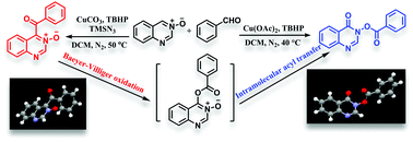 Graphical abstract: Copper-catalyzed oxidative coupling between quinazoline 3-oxides and unactivated aldehydes: an efficient approach to functionalized quinazolines