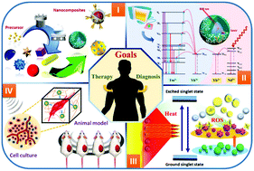 Graphical abstract: Advanced sensing, imaging, and therapy nanoplatforms based on Nd3+-doped nanoparticle composites exhibiting upconversion induced by 808 nm near-infrared light