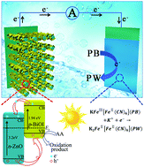 Graphical abstract: Solar driven electrochromic photoelectrochemical fuel cells for simultaneous energy conversion, storage and self-powered sensing