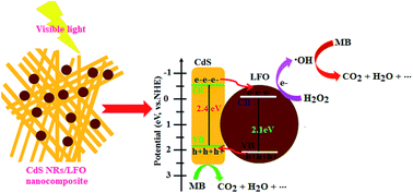 Graphical abstract: A novel n-type CdS nanorods/p-type LaFeO3 heterojunction nanocomposite with enhanced visible-light photocatalytic performance