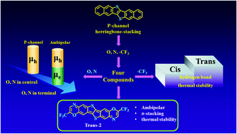 Graphical abstract: Unveiling the effects of substituents on the packing motif and the carrier transport of dinaphtho-thieno-thiophene (DNTT)-based materials