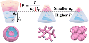 Graphical abstract: Self-assembly of single-chain nanoparticles from block copolymers into inverse bicontinuous structures