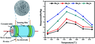 Graphical abstract: Synthesis and characterization of flower-like MoO3/In2O3 microstructures for highly sensitive ethanol detection