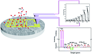 Graphical abstract: A CH3NH3PbI3 film for a room-temperature NO2 gas sensor with quick response and high selectivity