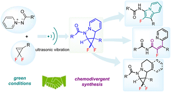 Graphical abstract: Practical conversion of gem-difluorocyclopropenes for the chemodivergent assembly of fluorinated heterocyclic frameworks
